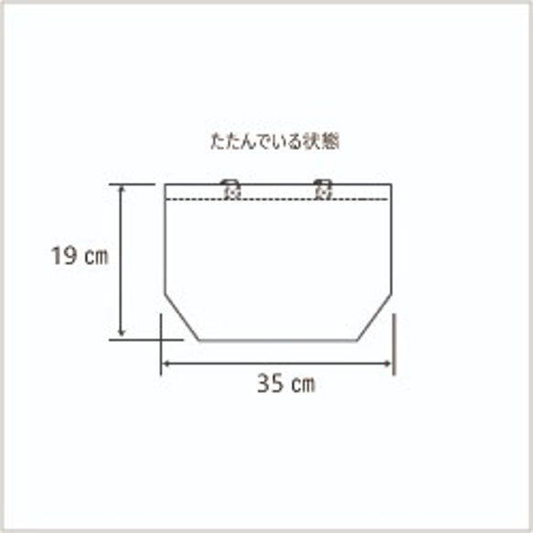 手染めのランチバック・ミニトート［スムージー］ 7枚目の画像