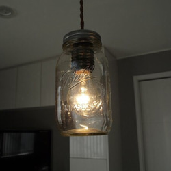 ペンダントライト　Maison Lamp（サイズM）メイソンジャー　LED対応　インテリア照明　モダン　レトロ 5枚目の画像