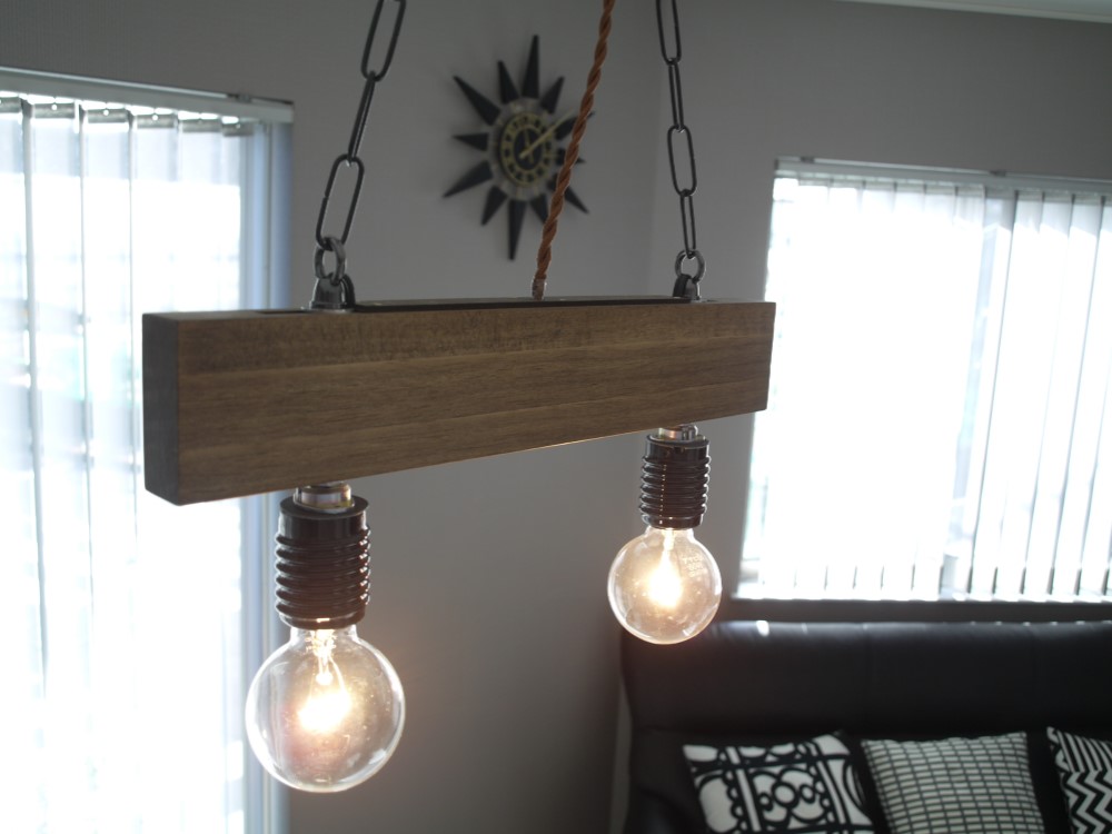 ペンダントライト　Agrell　モダン　レトロ　アンティーク　天然木　LED対応