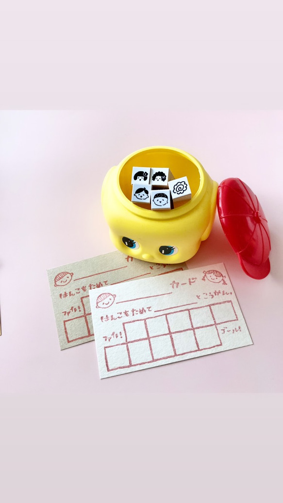 ミニミニこども・ハナマル（ひとつ）【ラバースタンプ】 5枚目の画像