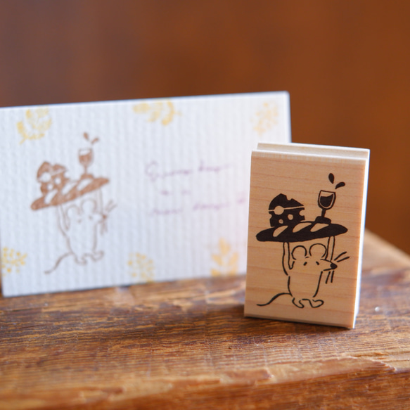 售完・老鼠君的快樂假期[橡皮圖章] 第1張的照片