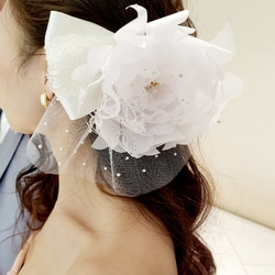 [フルオーダー]フラワーモチーフのヘッドドレス 1枚目の画像