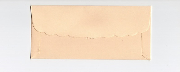 【送料無料】インド箔押し封筒　3枚セット　クリーム 3枚目の画像