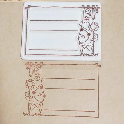 選べる消しゴムはんこ 宛名 メモ枠 住所 オーダーはんこ はんこ
