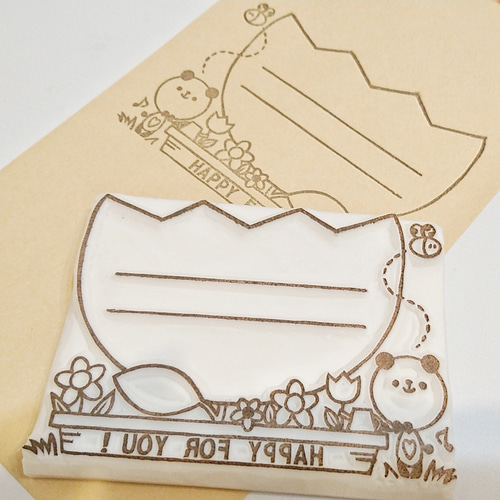 選べる消しゴムはんこ 宛名 メモ枠 住所 オーダーはんこ はんこ