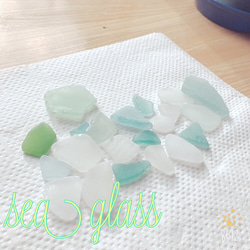 受注性］千葉県産✩︎⡱シーグラス❁︎ミックス100g DIYパーツ