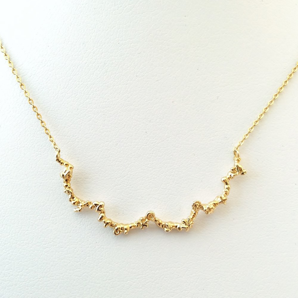 日常のカケラつぶつぶシリーズ　スカラップネックレス　G