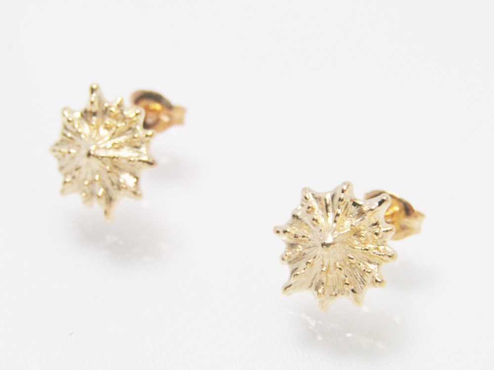 貝　ピアス　ゴールド