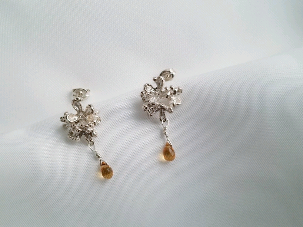 金木犀　ピアス(ペア) SV