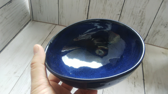なまこ釉の楕円皿 3枚目の画像
