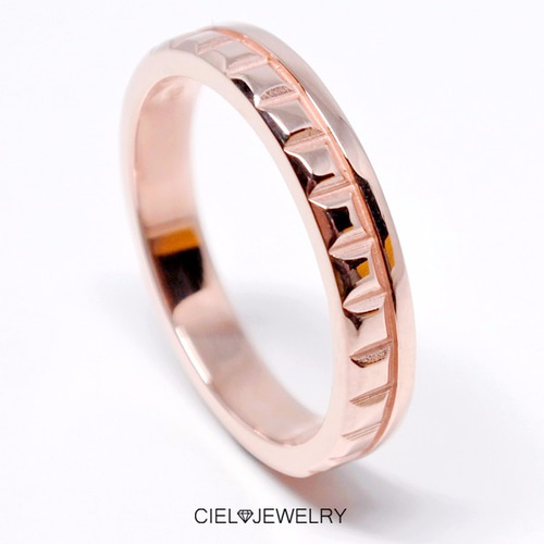 キャトル リング K18ピンクゴールドコーティング シルバー925 K18GP SV