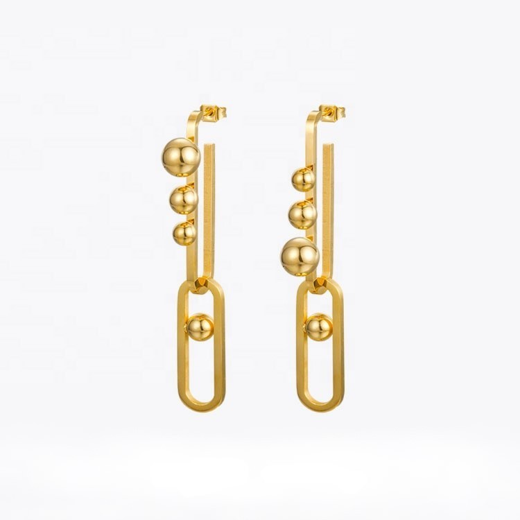 ゴールドバブルピアス