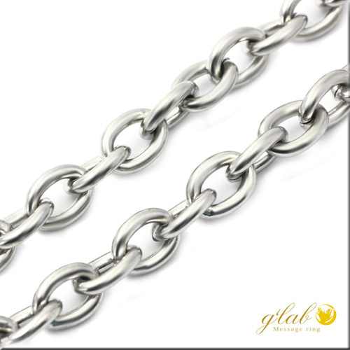 あずきチェーン ネックレス シルバー925 約5mm 5.3mm 45cm