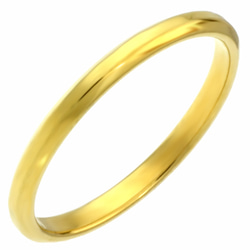 単品 【ゴールドコーティング】天使の指輪　アンジェリーク２ミリ幅/ステンレス 指輪 刻印（1本価格）singl29 1枚目の画像