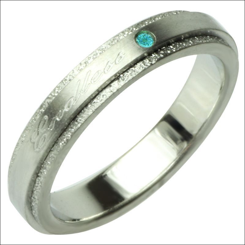 単品 艶消しタイプ/エンドレス(ENDLESS/無限)/ステンレス 指輪 単品 刻印 名入れ [single11]