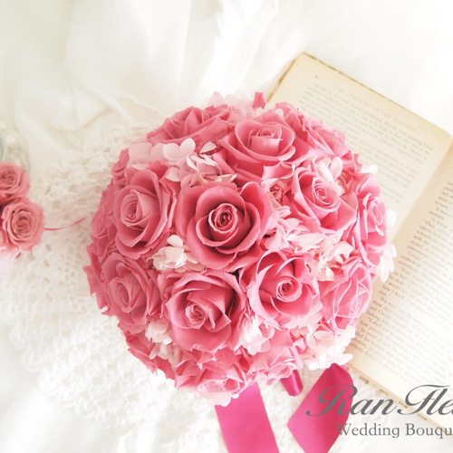 プリザーブドフラワーブーケ/オーダーメイドブーケ/ウェディングブーケ  