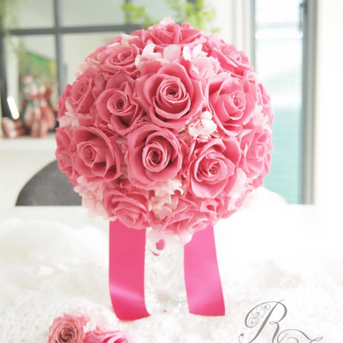 ～sold out ～プリザーブドフラワー ローズの華やか ウェディングブーケ オーダーメイドウェディングブーケ制作/プリザーブドフラワー・造花