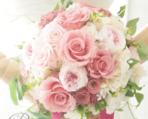 作品例ウェディング♡リースブーケクラッチブーケ♡リストブーケ花冠オーダー承ります オーダーメイドブーケ/クラッチブーケ/プリザーブドフラワーブーケ