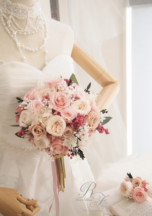 お好きなお花で*プリザーブドフラワークラッチブーケ/ウェディング  