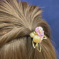 ビーズポニーフック　菫花束　Creema限定 6枚目の画像