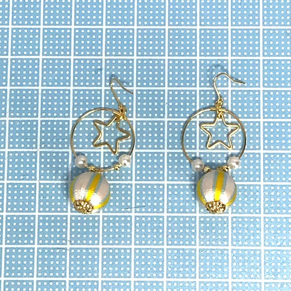 Creema限定 巻き玉⭐︎ピアス/イヤリング 3枚目の画像