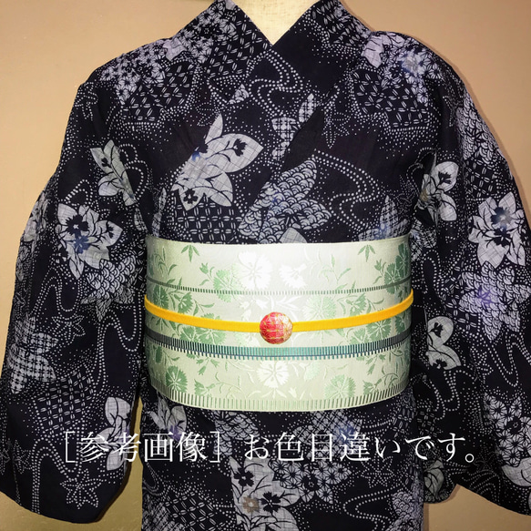 Creema限定 日本刺繍帯留め 桑の実色 8枚目の画像