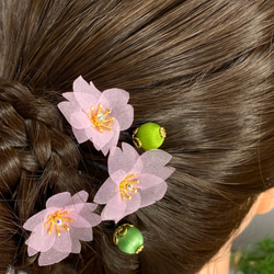 桜の髪飾り　Uピンタイプ　Creema限定 3枚目の画像