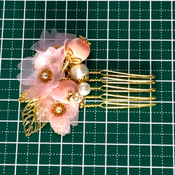 桜の髪飾り　コームタイプ　桜花　Creema限定 10枚目の画像