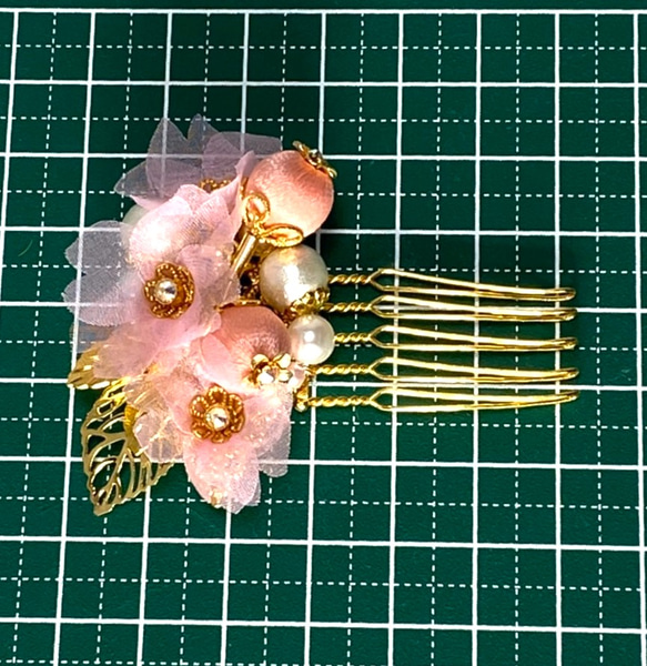 桜の髪飾り　コームタイプ　桜花　Creema限定 10枚目の画像