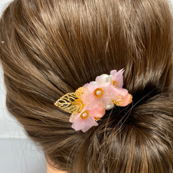 桜の髪飾り　コームタイプ　桜花　Creema限定 8枚目の画像