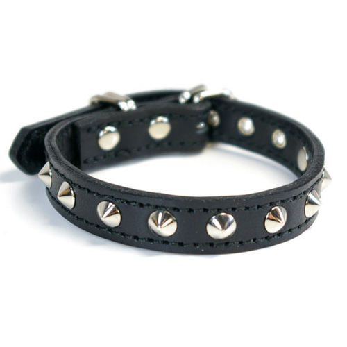 猫用スタッズ革首輪:Cats 002(平尖鋲） リード・首輪 extraheavy 通販