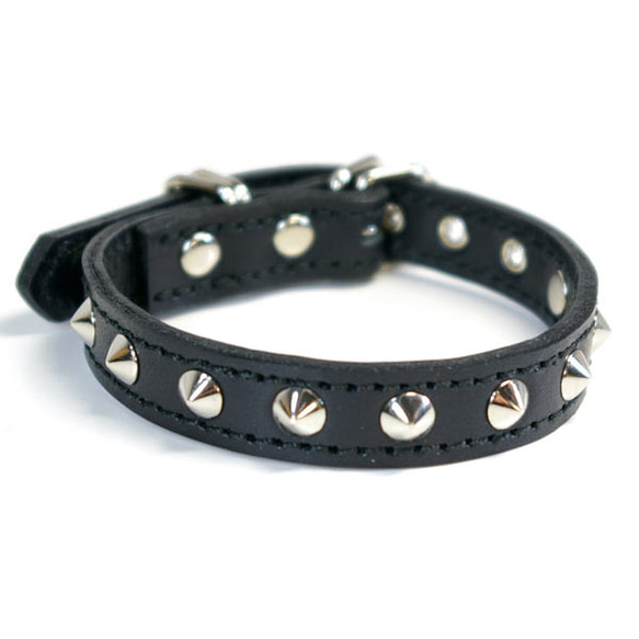 猫用スタッズ革首輪:Cats 002(平尖鋲） リード・首輪 extraheavy 通販