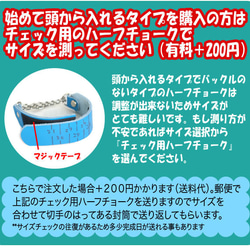 3cm幅中型犬用革ハーフチョーク（黒+赤）3cmTypeChokerE000 4枚目の画像