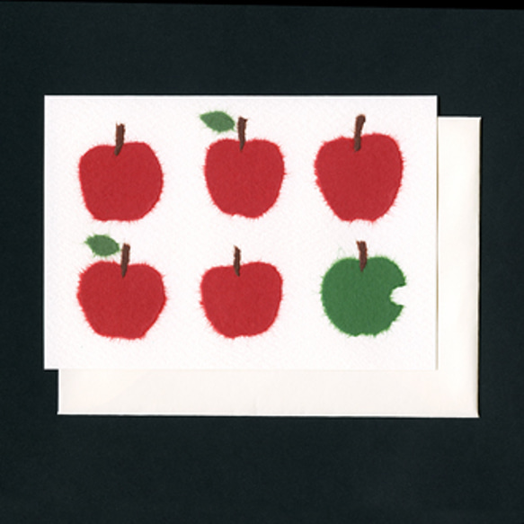 ＊多目的カード＊ 6 apples 1枚目の画像