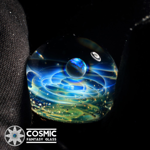 （Galaxy シリーズ）宇宙シーンガラスのペンダント オパール惑星ペンダント アクセサリーAQ531 3枚目の画像