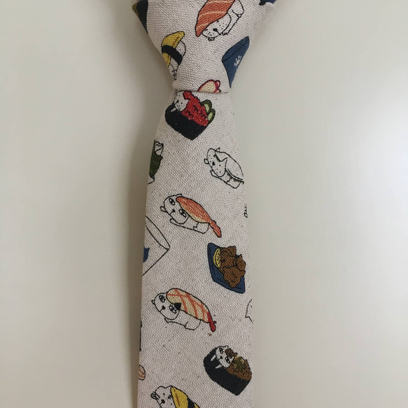 お寿司ネコのネクタイ 2枚目の画像