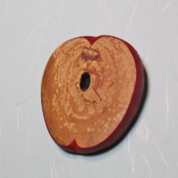 林檎の古木で作った林檎のブローチ Ａ 4枚目の画像