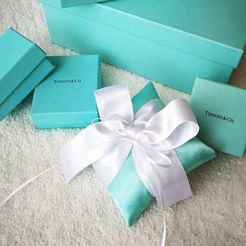 TIFFANYブルーの愛され♡リングピロー リングピロー noriko 通販