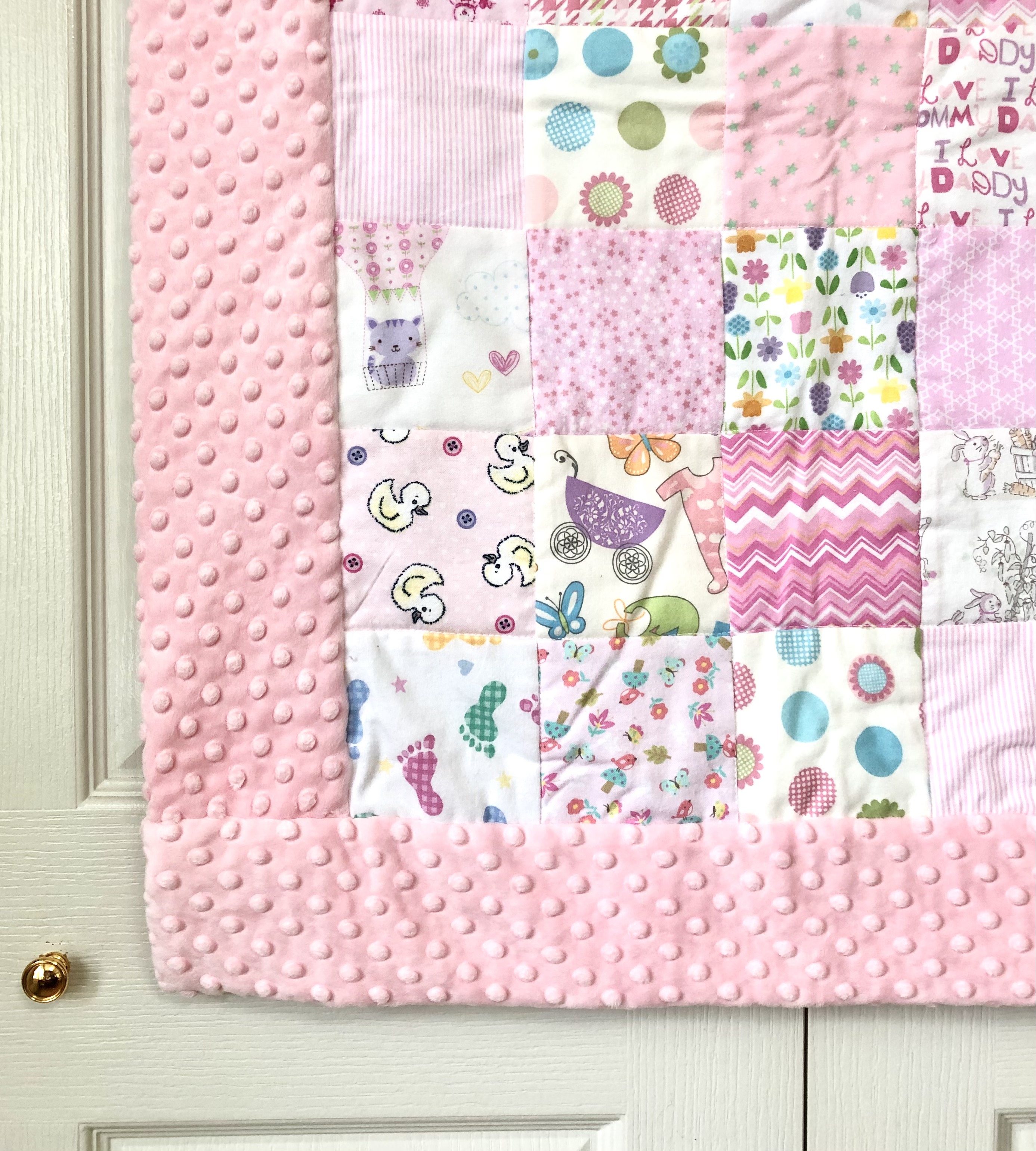 一点物 完全オリジナル作品 ベビーキルト 米国30'sファブリック使用