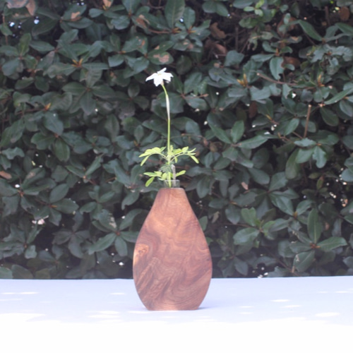 爆売り！】 希少 特上品 桑の木の花瓶と花瓶台 花器