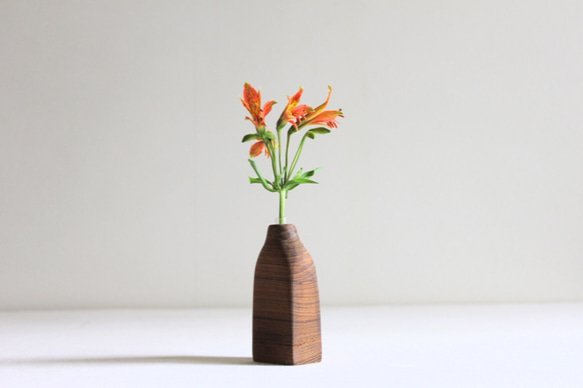 木の花瓶【チーク】 2枚目の画像
