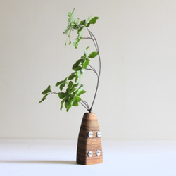 壁にくっつく木の花瓶【チーク】 4枚目の画像