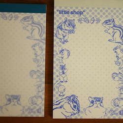 リアルでかわいいシマリスがいっぱいのメモ帳　2冊セット 3枚目の画像
