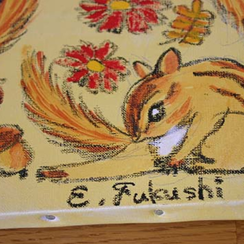 ✴️【原画】『キノコ谷で読書』（動物画　リス　植物　森林　きのこ　風景画） 森の中のキノコの妖精の村 - 庭園のベクターアート素材や画像を