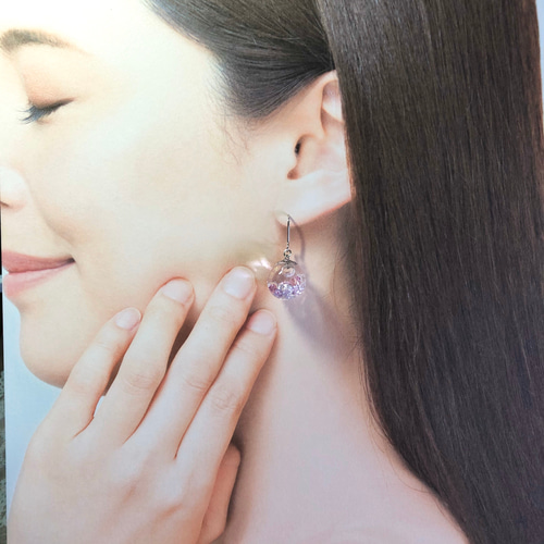 ウォーター シルバー アシンメトリーピアス | ENEY エネイ