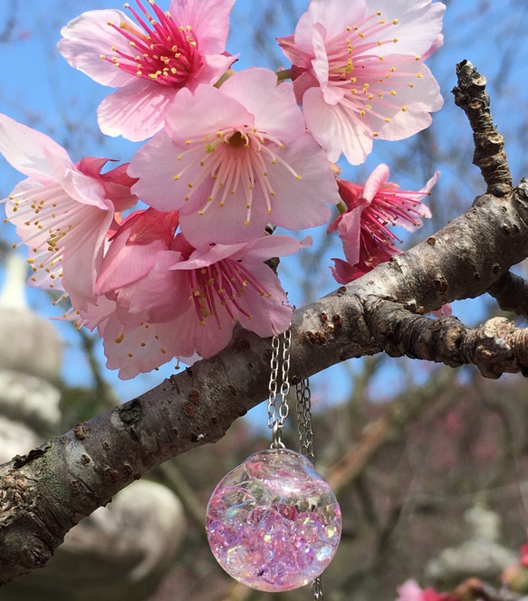 ♡桜の雫ネックレス♡ 2枚目の画像