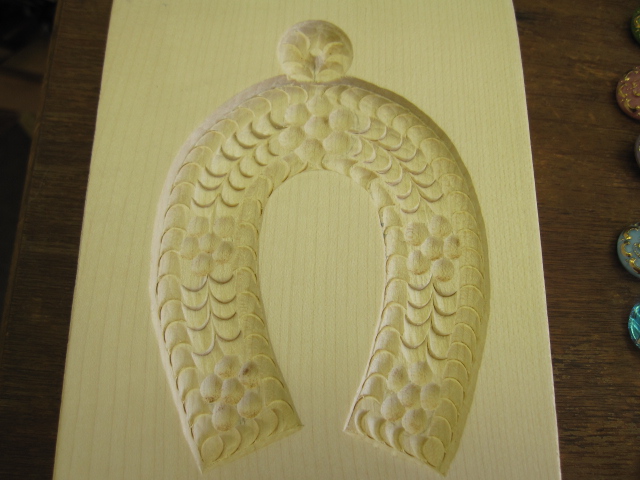 チェコの飾りパンの木型　馬蹄