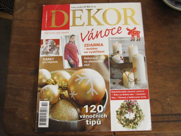 チェコの楽しい手づくり雑誌　2007　クリスマス創刊号 1枚目の画像