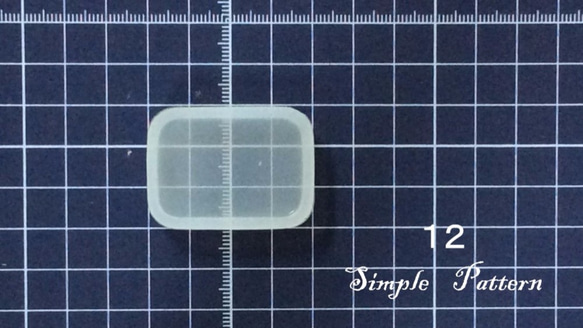 【シリコン型】シンプルパターン12　レジン型抜き　モールド 2枚目の画像