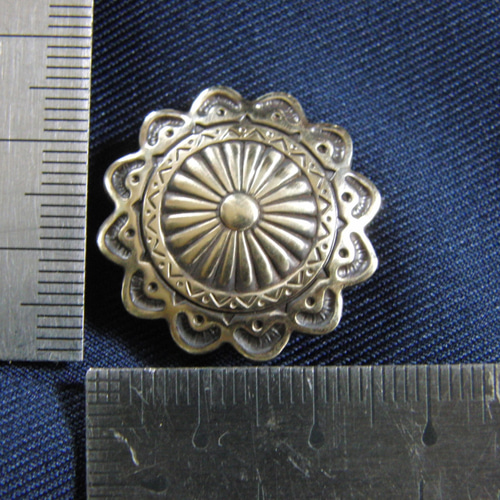 送料無料 真鍮ブラス製 大正ロマン調レトロボタン型調帯留め 着物浴衣